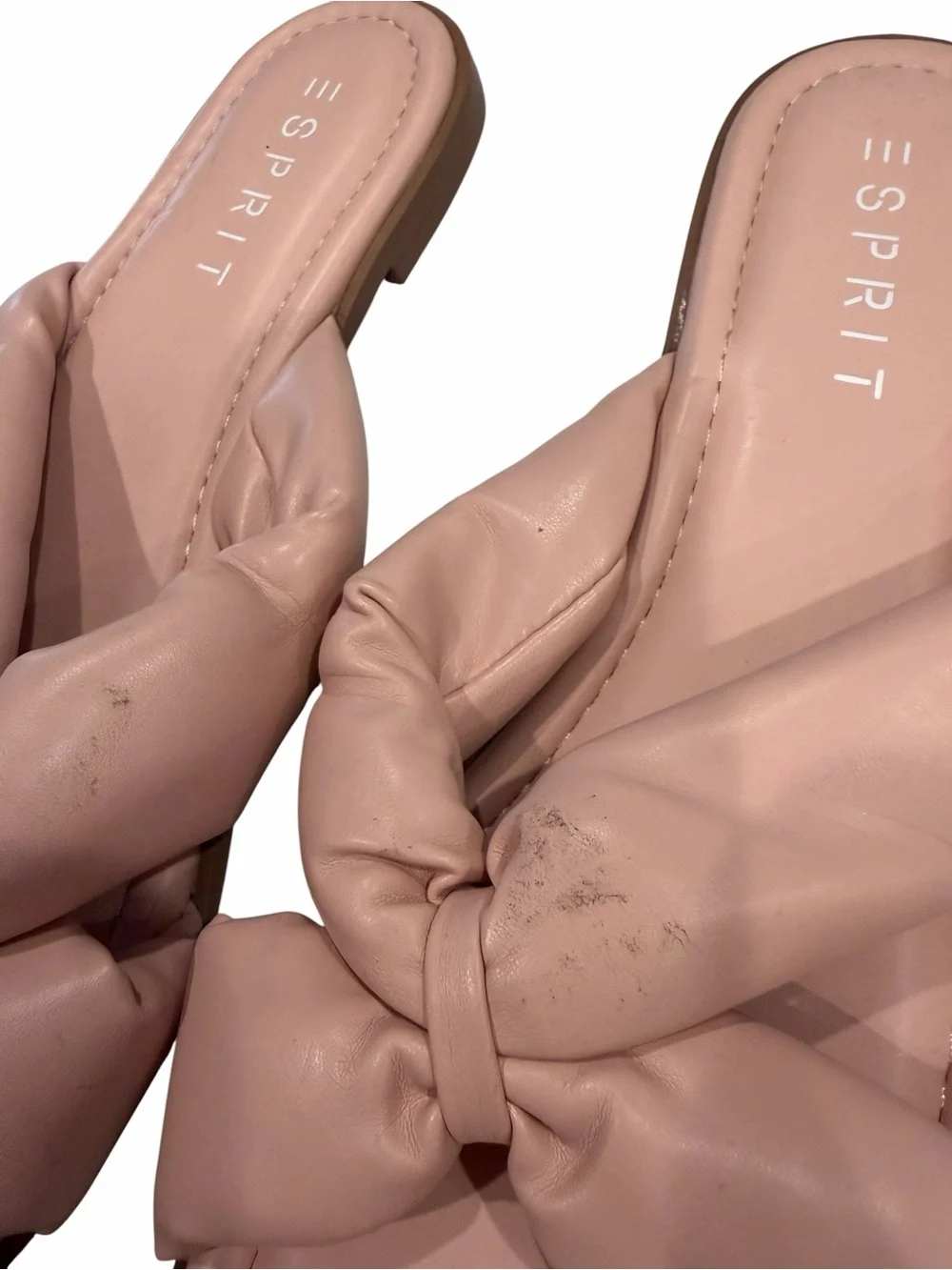 Esprit Pink Bow Slide Sandals – Size 10 New Without Box